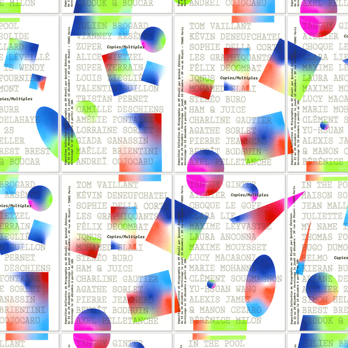 Copies / Multiples exhibition posters, Quintal Éditions 1