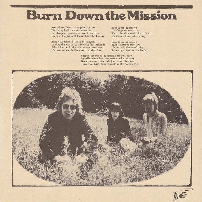Lyrics for &ldquo;Burn Down the Mission&rdquo;.