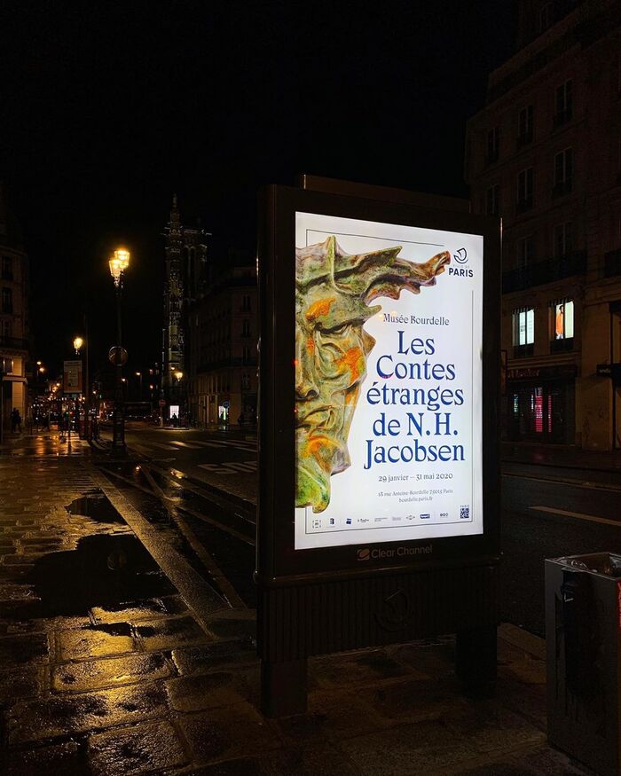 Les Contes Étranges de Niels Hansen Jacobsen at Musée Bourdelle exhibition posters and booklet 2