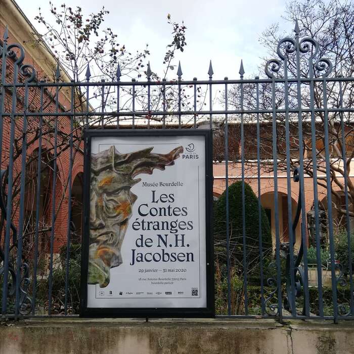 Les Contes Étranges de Niels Hansen Jacobsen at Musée Bourdelle exhibition posters and booklet 3