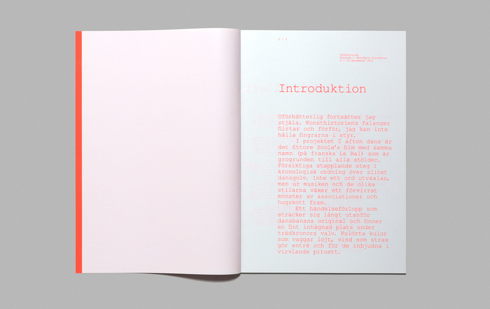 I Afton Dans… Sista Steget exhibition catalogue - Fonts In Use