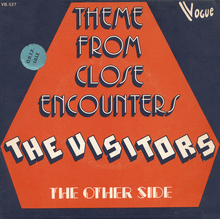The Visitors – “Theme from Close Encounters”/ “The Other Side” Belgian single cover
