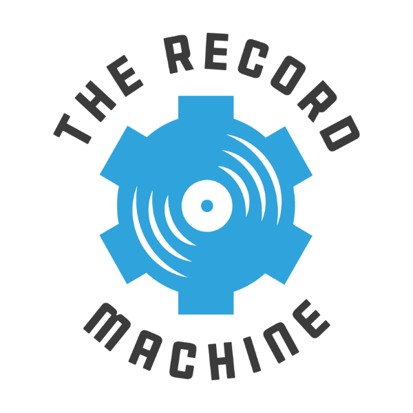 The Record Machine blue reel logo 1