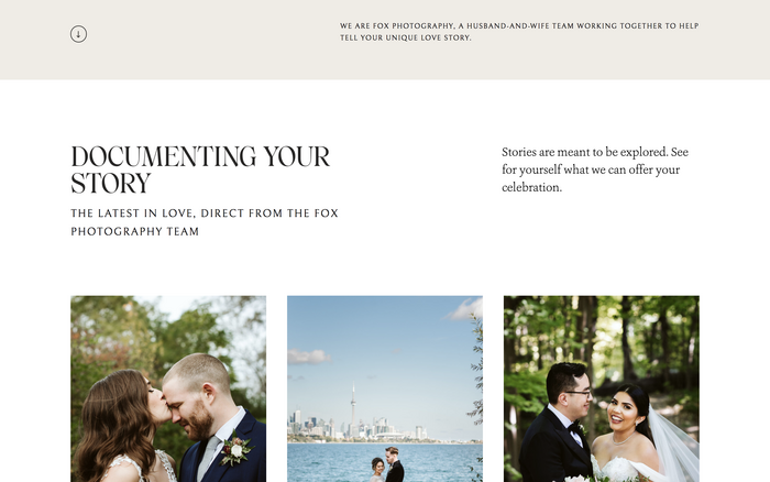 Fox Photography website 2