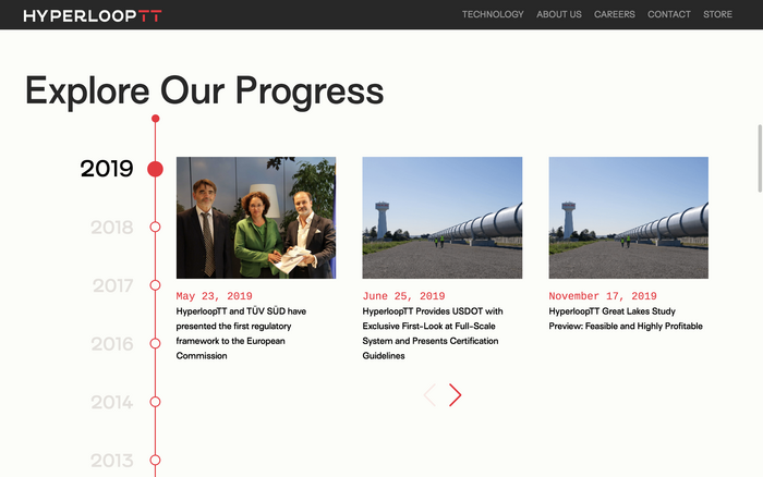 Hyperloop TT website 3