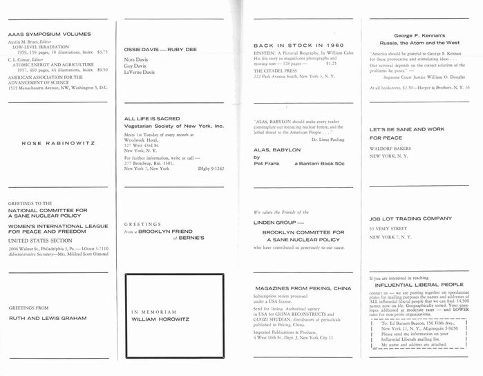 Toward a Sane Nuclear Policy booklet 11