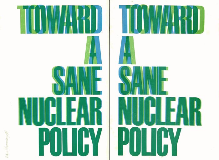 Toward a Sane Nuclear Policy booklet 12