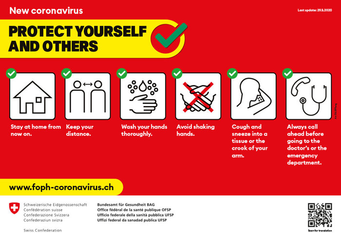 Swiss Confederation Covid-19 information campaign 1