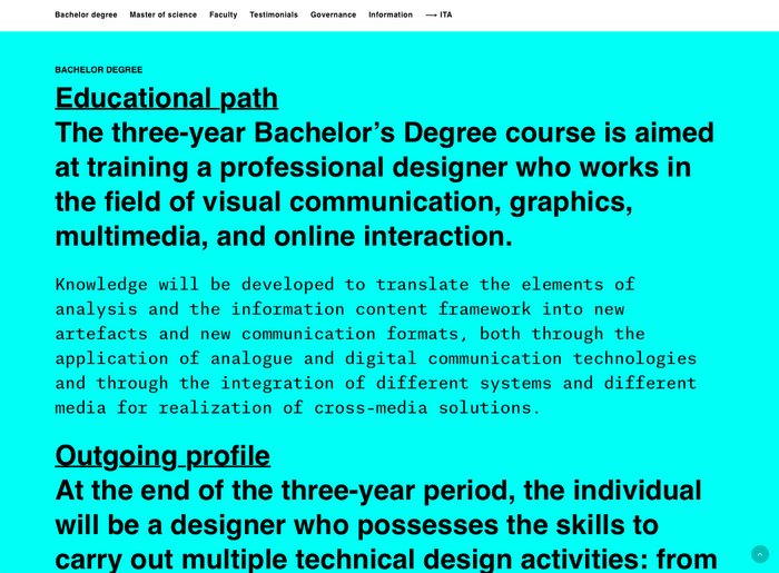 DDC – Design della Comunicazione website 2