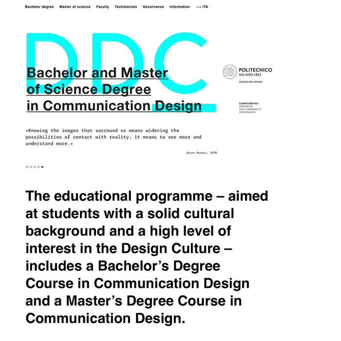 DDC – Design della Comunicazione website 1