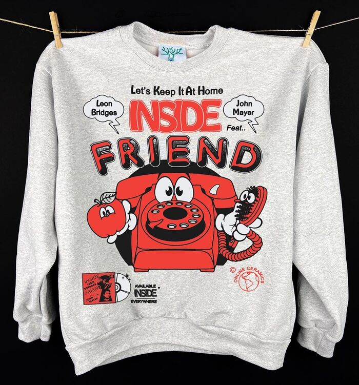 Leon Bridges &amp; John Mayer – “Inside Friend” single cover and shirt 3