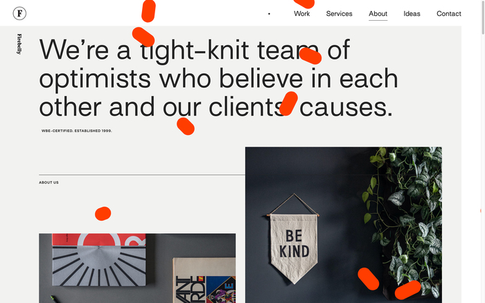 Firebelly portfolio website 2