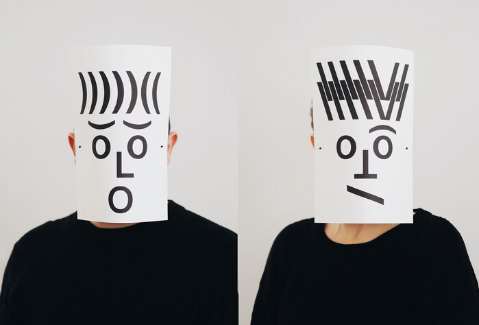 Typographic masks, 2020 2