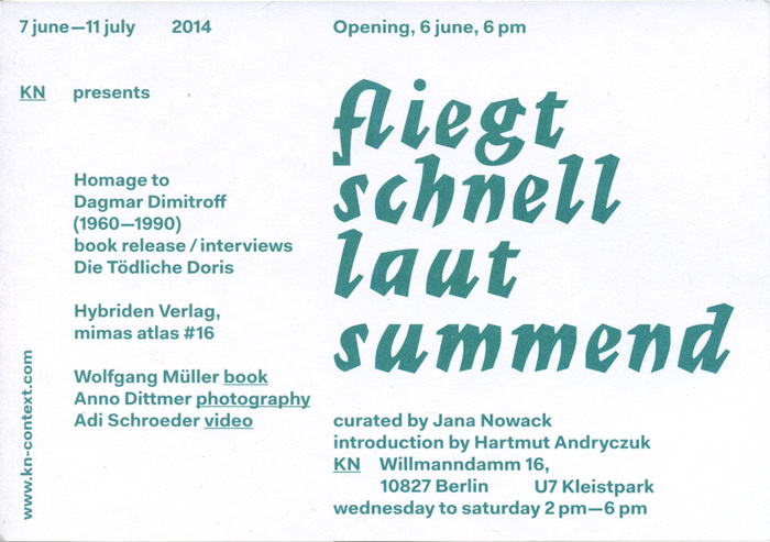 Fliegt schnell laut summend flyer (back) ft. Imre Reiner’s  (1957).