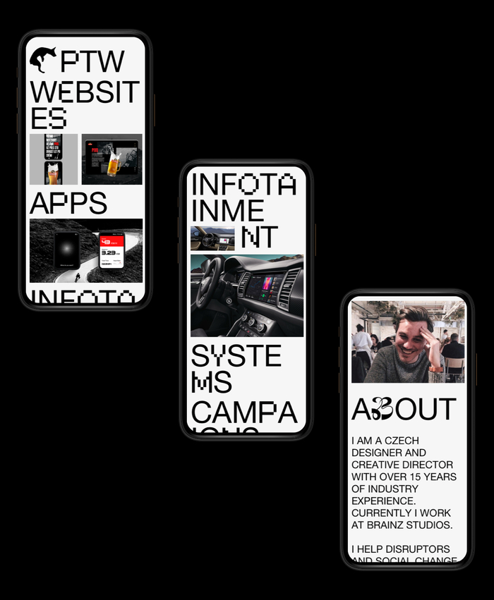 Jan Patawa portfolio website 1