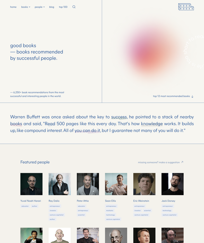 Good Books website 1