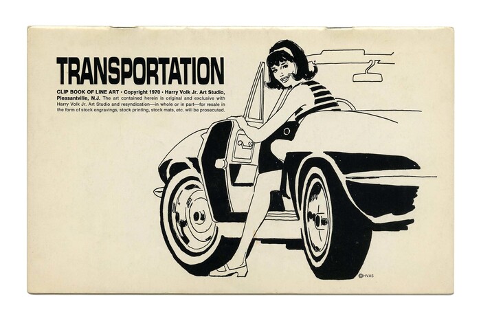 “Transportation” (No. 527). Illustration by Tom Sawyer. The typeface is PLINC’s , a squooshed variation of /.