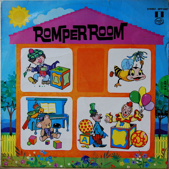 Front cover of a Romper Room album released by Music for Pleasure, Australia [More info on Discogs]