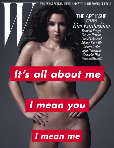 Barbara Kruger & Kim Kardashian on <cite>W</cite>