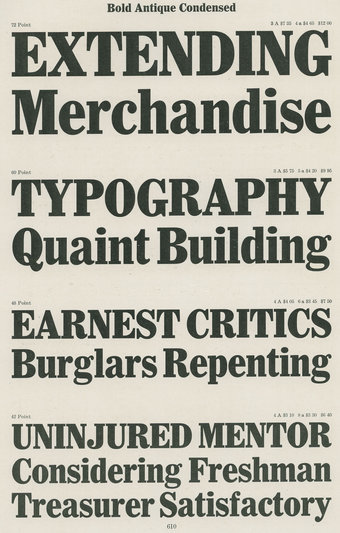 Bold Antique Condensed