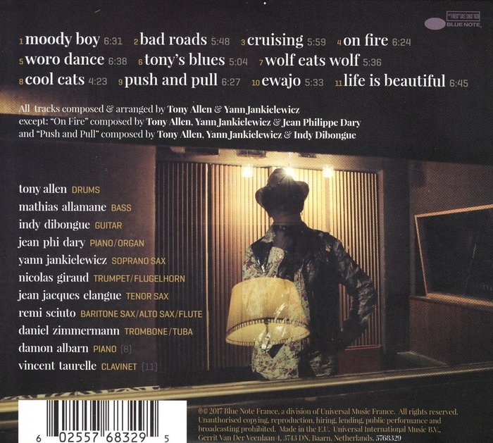 The back cover of the CD release allows a better look at the typography.