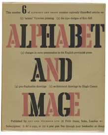 <cite>Alphabet and Image</cite> 6, January 1948