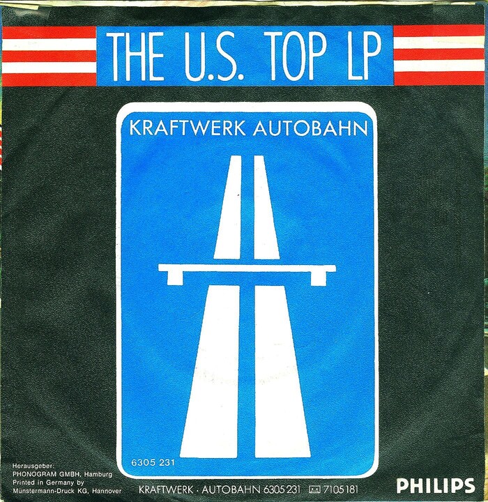Kraftwerk – “Autobahn” / “Morgenspaziergang” German single cover 2
