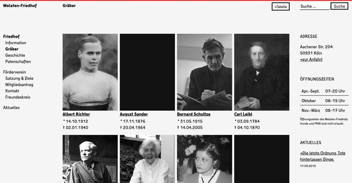 Melaten-Friedhof website 3