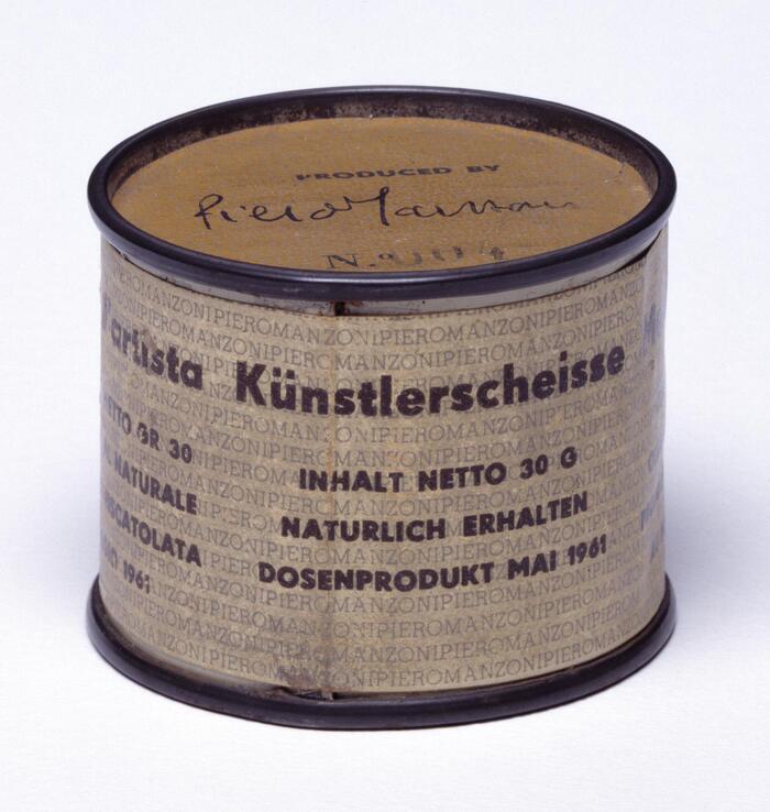 Piero Manzoni: Artist’s Shit, 1961, Photo: © Tate, London.