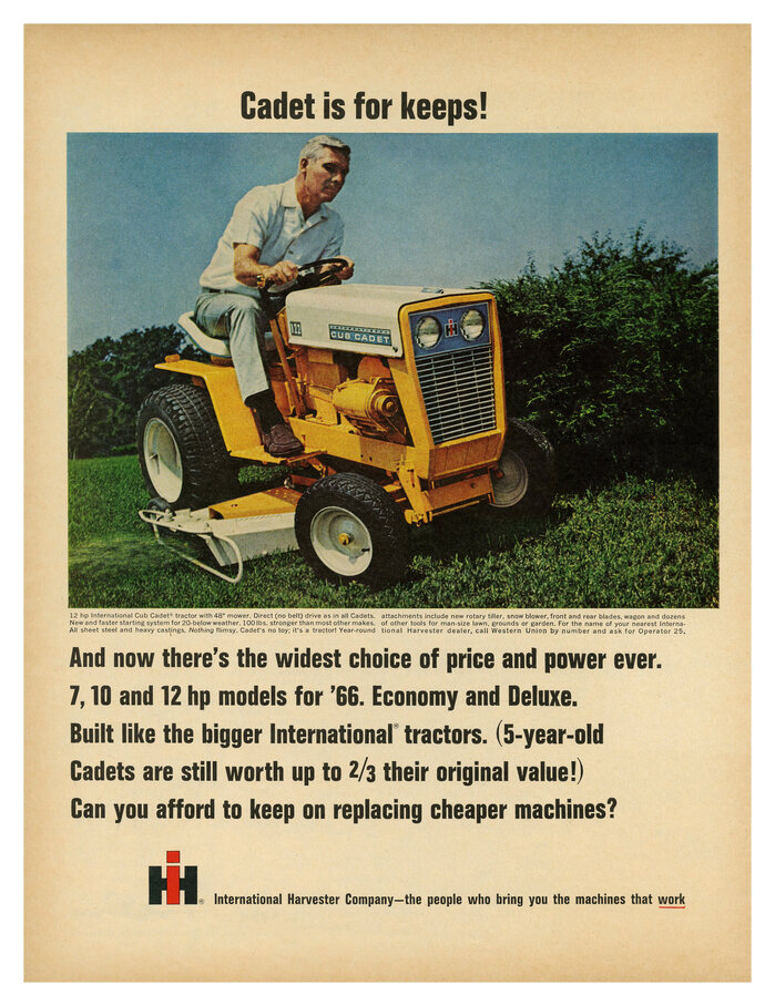 “Cadet is for keeps!” ad (1966)