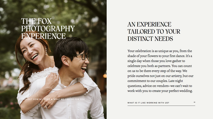 Fox Photography website 5