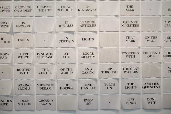 The Mark on the Wall by Virginia Woolf, installation and artist’s book 3