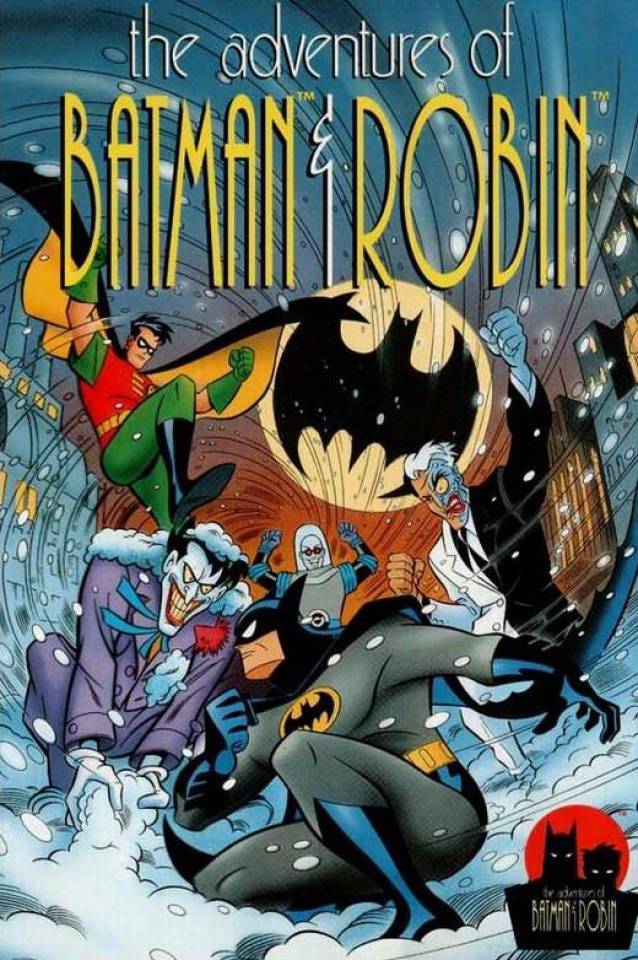 Packaging for The Adventures of Batman & Robin game, released November 1994.