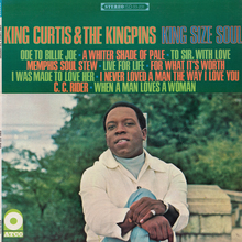 King Curtis &amp; The Kingpins – <cite>King Size Soul</cite> album art