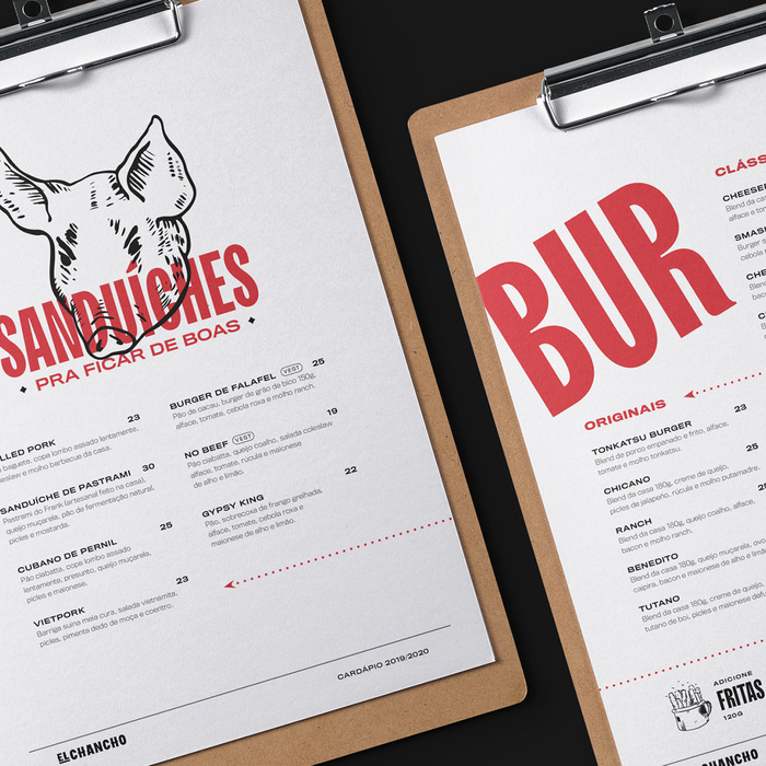 El Chancho visual identity 2