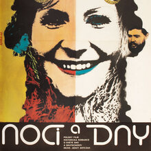 <cite>Noci a dny</cite> Czechoslovak movie poster