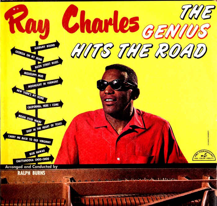 Ray Charles – The Genius Hits The Road album art