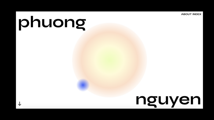 Phuong Nguyen portfolio website 1