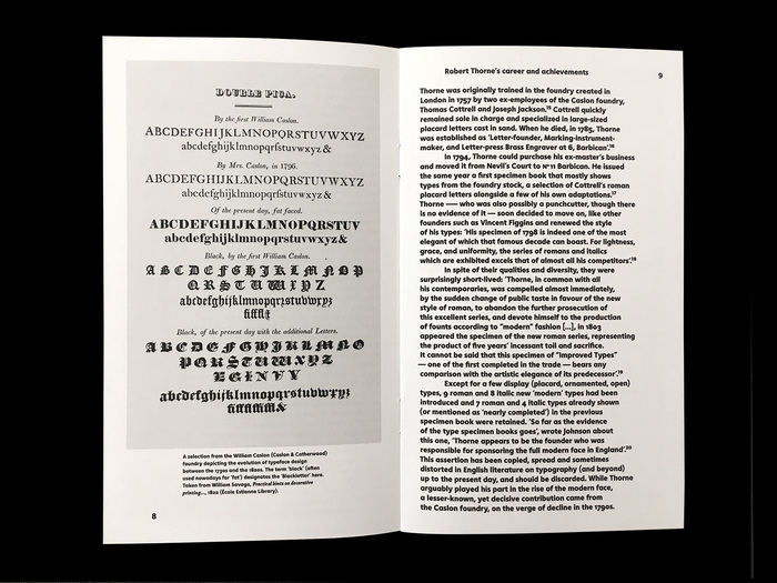 Robert Thorne and the origin of the ‘modern’ fat face, Poem Pamphlet No.&nbsp;2 5