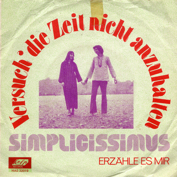 Simplicissimus – “Versuch die Zeit nicht anzuhalten” single sleeve