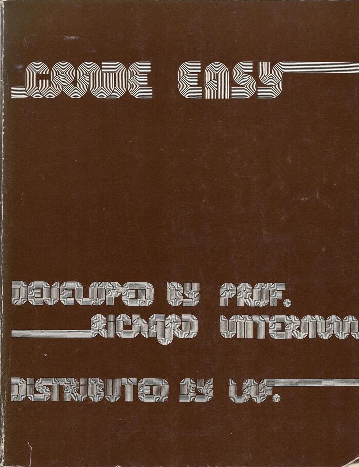 Grade Easy by Richard Untermann 1