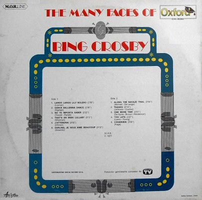 Bing Crosby &ndash; The Many Faces Of Bing Crosby album art 3