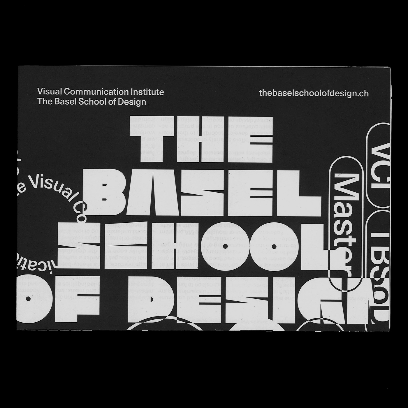 The Basel School of Design poster/flyer Fonts In Use