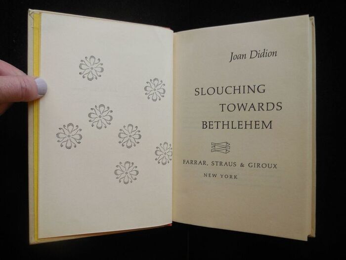 Slouching Towards Bethlehem by Joan Didion (first edition) 5