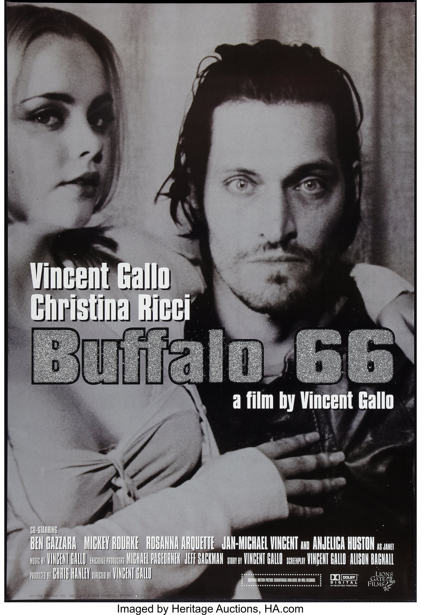 Buffalo 66 (1998) movie poster - Fonts In Use