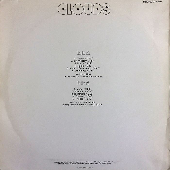 While the clouds on the front cover are rather dark, they have cleared up on the back.