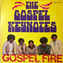 The Gospel Keynotes ‎– <cite>Gospel Fire</cite> album art