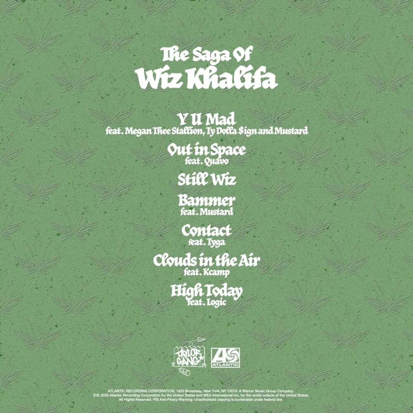 Wiz Khalifa – The Saga of Wiz Khalifa - Fonts In Use