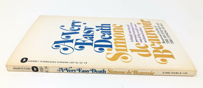A Very Easy Death by Simone de Beauvoir (Warner, 1973) 2