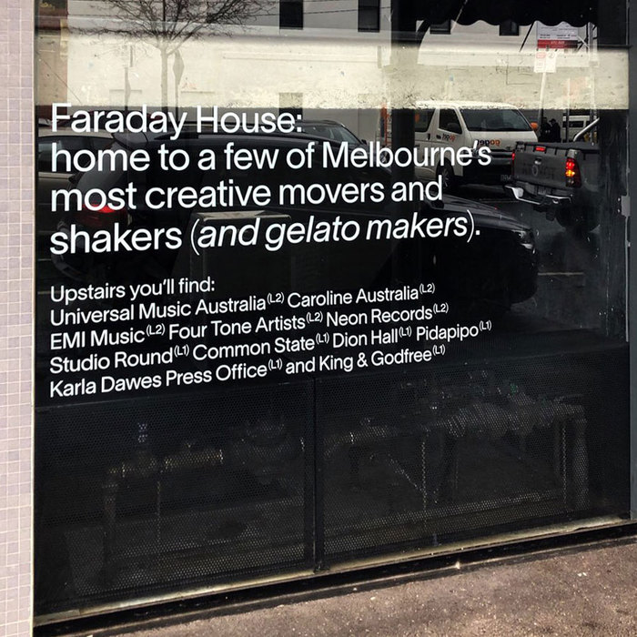 Faraday House signs 1